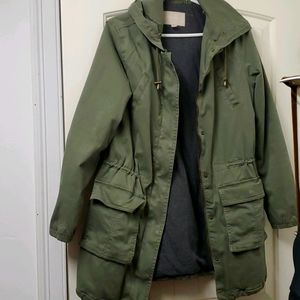 Banana Republic Lined Army Green Jacket